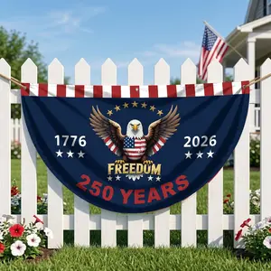 250th Anniversary USA Flag, 1776-2026 Fan Flags, 250 Years Amer...