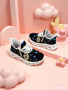 Minimalist & Trendy - Unisex Neon Rhinestone Number 67 Print Casual Sneakers - Skin-Friendly & Breathable, Non-Slip & Wear-Resistant, Versatile for Daily Outings, Campus Wear & Light Sports