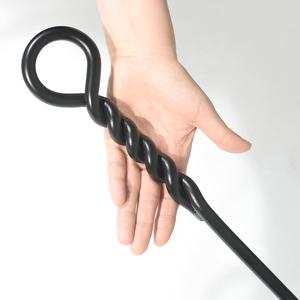 CKLT 40in Fire Poker for Fire Pit Twisted Rope Design Handmade for Firewood Log Coals Campfire Wood Stove Camping Outdoor and Indoor Gift