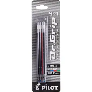 Dr. Grip 4+1 Multi-Function Ballpoint Ink Refills - 4-Pack