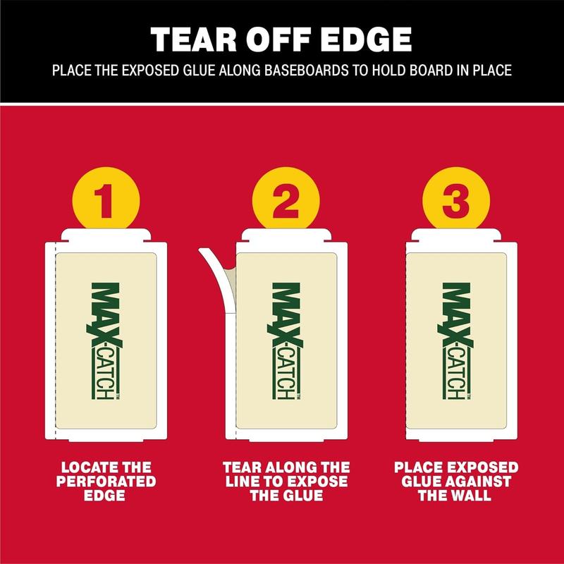 Catchmaster Max-Catch Mouse & Insect Glue Trap 36pk, Mouse Traps Indoor for Home, Sticky Pest Control Adhesive Tray for Catching Bugs, Rats & Rodents, Bulk Classic Glue Boards