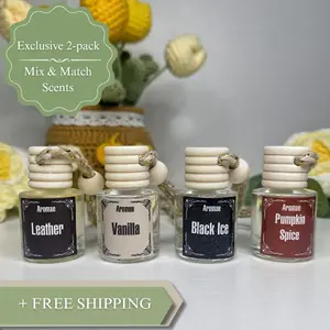 Aromae Scented Car Freshener 2 Pack Mix & Match - Long Lasting Car Diffuser