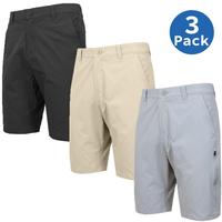 (3 Pack) Black-Khaki-Grey