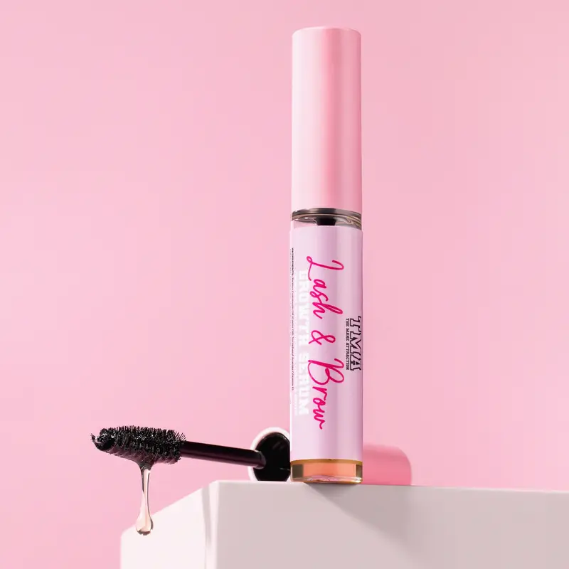 Lash & Brow Growth Serum - Castor Oil & Vitamin E Formula, Daily Growth Boost, Castor Oil Nourish, Nourishes & Strengthens Lashes/Brows, Free of Artificial Colors