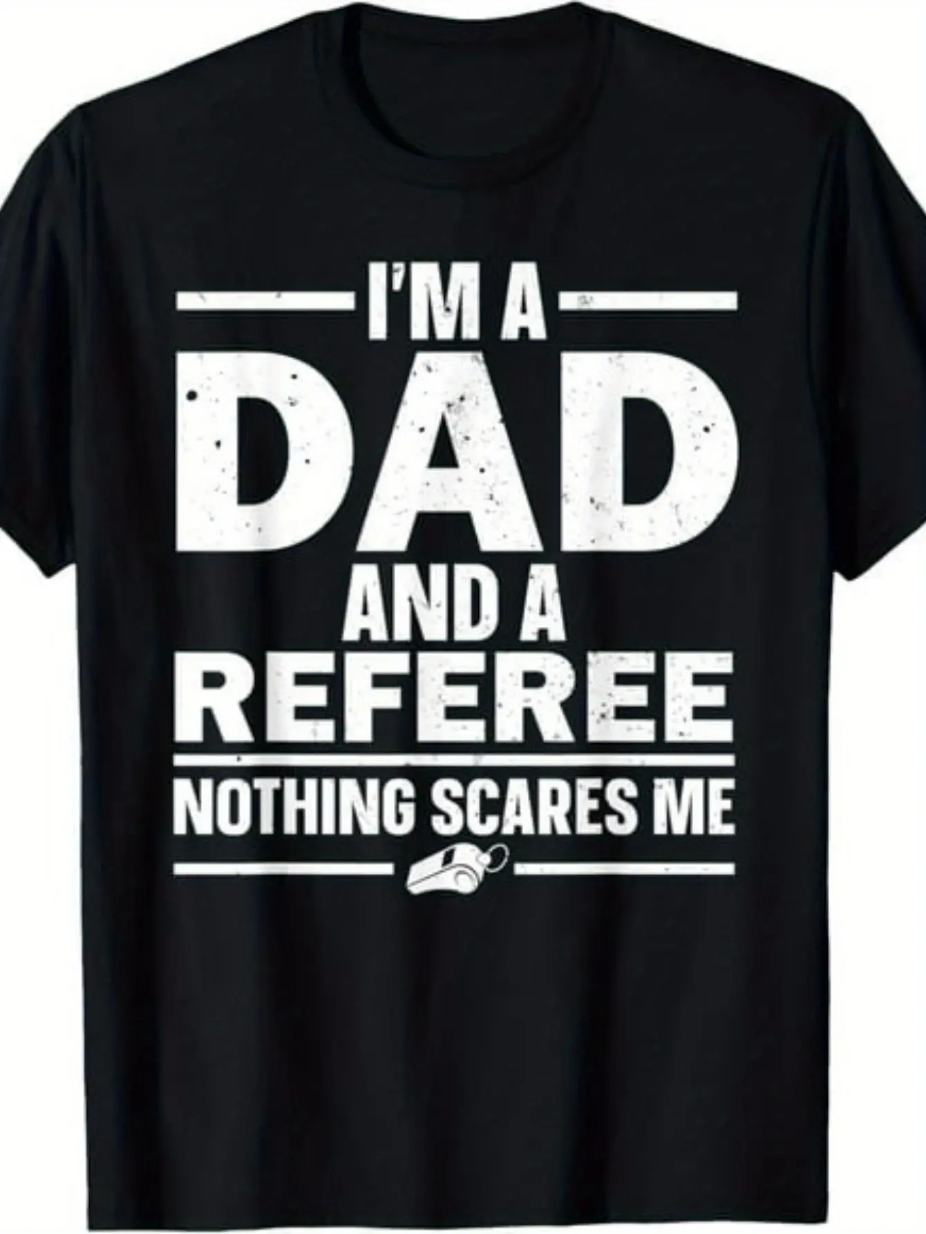 Men's  Women's Referee T-Shirt - Retro Ref Crew Ne unisex soft cotton short sleeve t shirt, vintage graphic casual tee for men women teens, perfect birthday holiday gift for camping travel gym daily street  wear