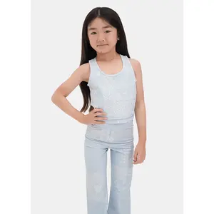 Ice Paisley | Girls Long Line Bra