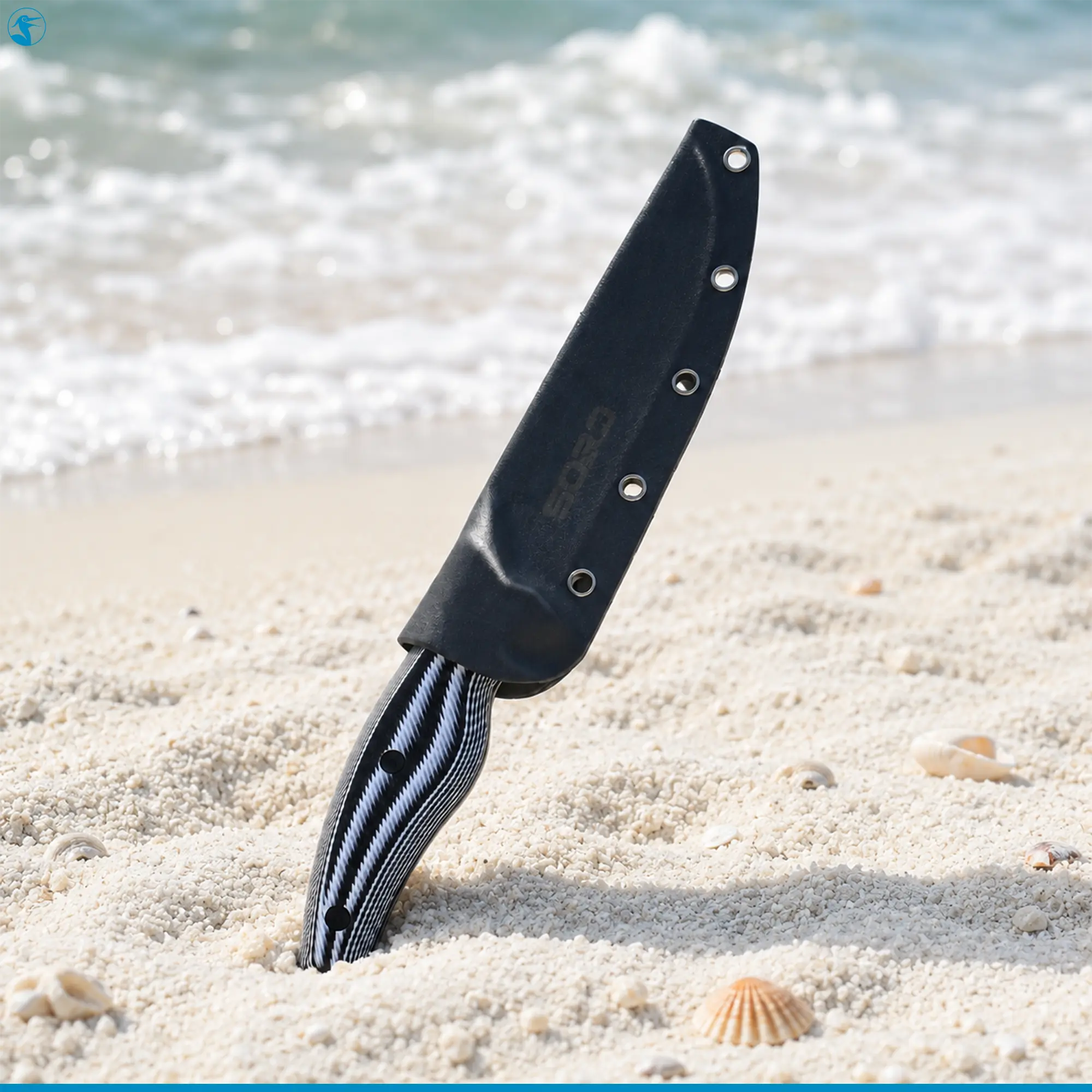 SORD 6-in Serrated Edge Kitchen Knife - Ideal for Surf Fishing, Key Culinary Tasks, Knives