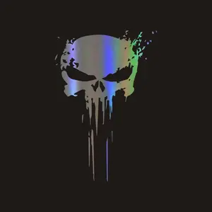 Skull blood car reflective car decals Motorcycle decorative stickers Skull body decals Decoration