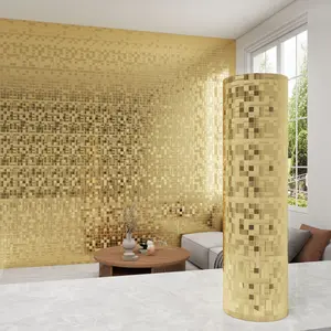 Self-Adhesive Wall Stickers, TV Background Decorative Wallpaper, Kitchen Bedroom 3D Metal Wallpaper, Waterproof Moisture-Proof Home DIY