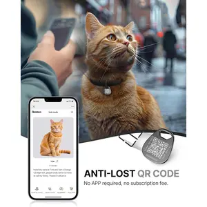 Cat Collar with Name Tag Breakaway: Kitten Collars with QR Code ID Tag for Girl Boy Cats, Ultra Soft & Elastic Adjustable (6"-12") Cat Collar with Break Away Safety Buckle, Black