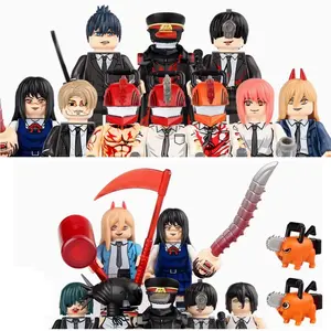 New Chainsaw Man Set Building Blocks Denji Pochita Makima Mini Action Figure Toys