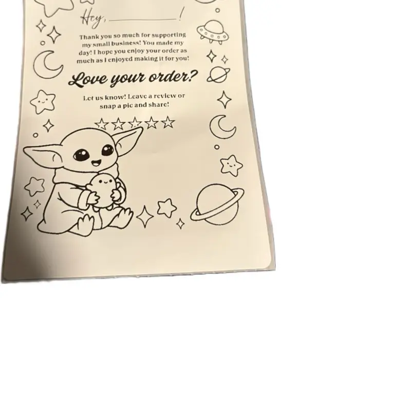 Thank you shipping label