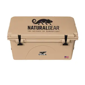 Custom Nat Gear ORCA Tan 75 QT Cooler
