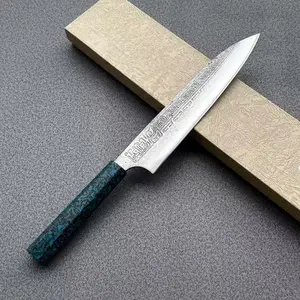 TONG GANG 9-in Professional Culinary Knife, W61F Damascus Stainless Steel Blade, Carbon Fiber Resin Handle, High-Quality Kitchenware Cutting Tool, Knives, Stainless Steel Knives