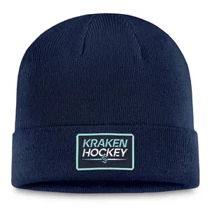 Seattle Kraken Fanatics Authentic Pro Cuffed Beanie