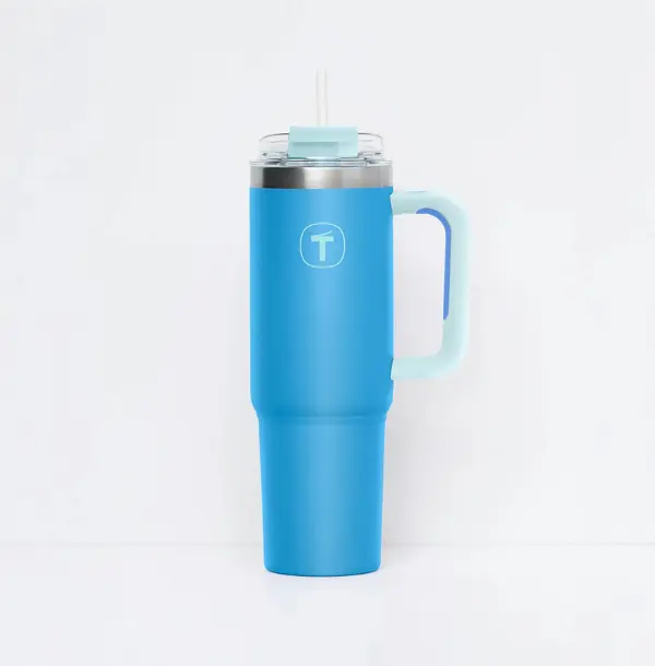 Tupperware Big T Insulated Travel Tumbler, 2000ml Portable Insulated Water Bottle for Everyday Use