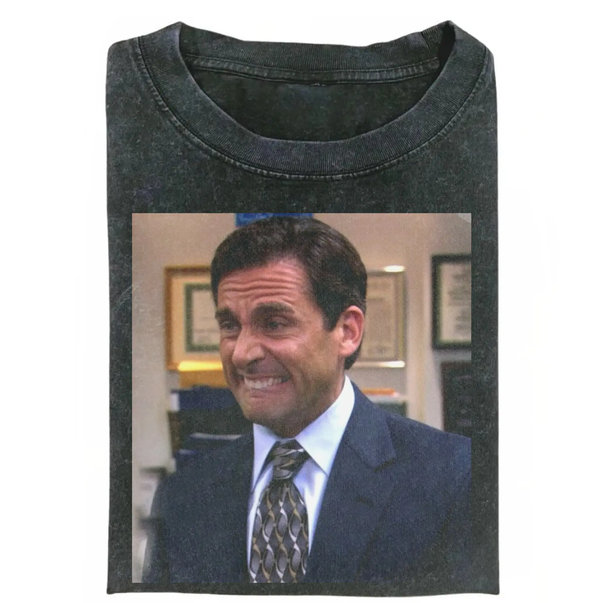 Vintage Michael Scott Cringe Moment Graphic Tee, The Office Shirt, Funny TV Show Shirt, Iconic Meme Graphic Tee, Gift for Men, Gift for Women, Crew Neck T-shirt, Trending T-shirt