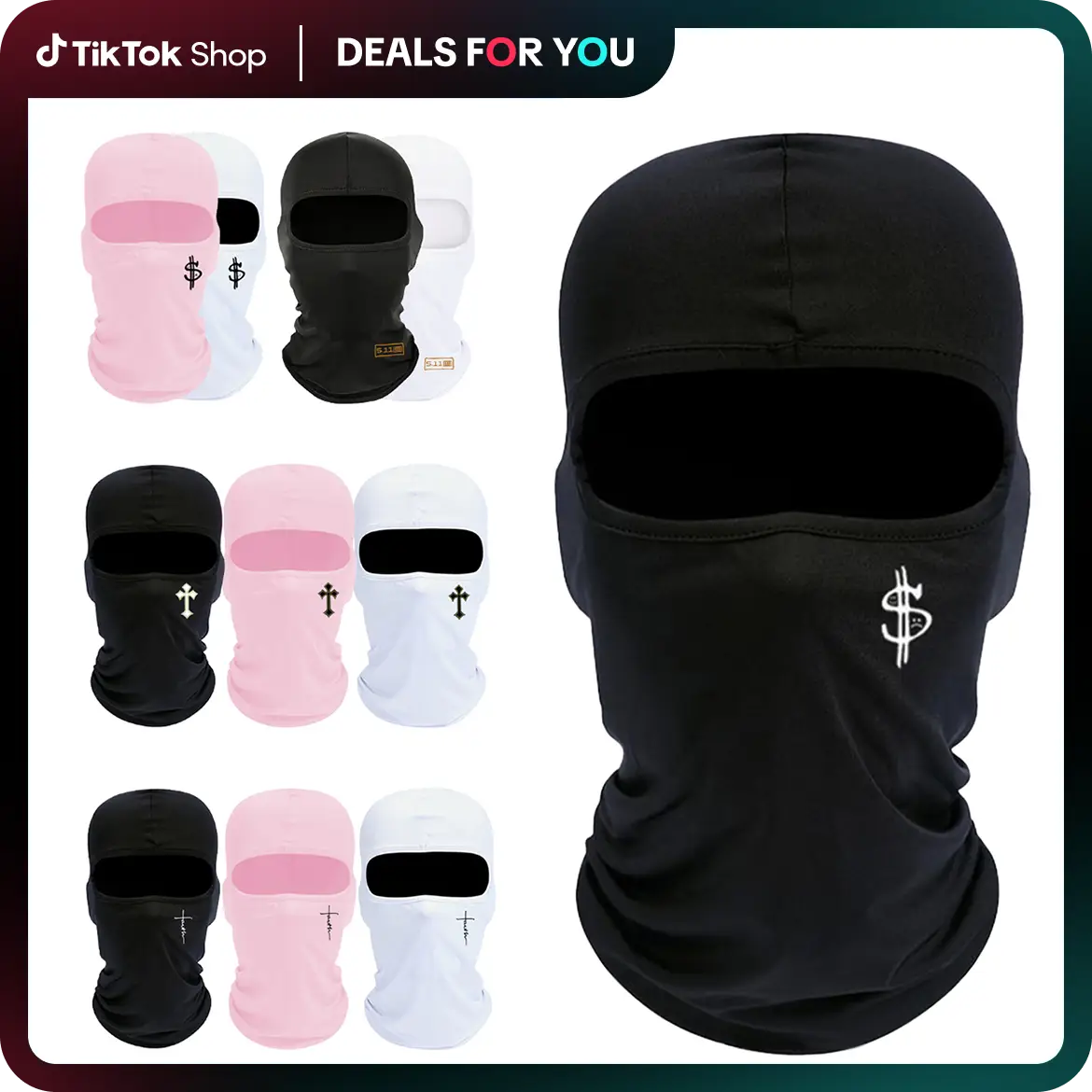 Balaclava Summer Mask Motorcycle UV Protection Mask Skiing Fishing Hiking Cycling Neck Gaiter Face Clothing Neck Mask Scarf Breathable Bandana Men/Wom