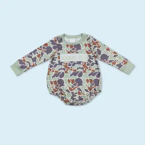 Mama's boy camouflage toddle baby long sleeves romper
