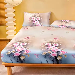 3-Piece Pink Fairy Bed Sheet and Pillowcase Set, Polyester Fiber Set / 2 Pillowcases / 1 Bed Sheet / Full Size / Queen Size / King Size - Shrink-Resistant and Colorfast - Soft and Skin-Friendly / Easy to Care for - Tight Fit for Easy Mattress Insertion