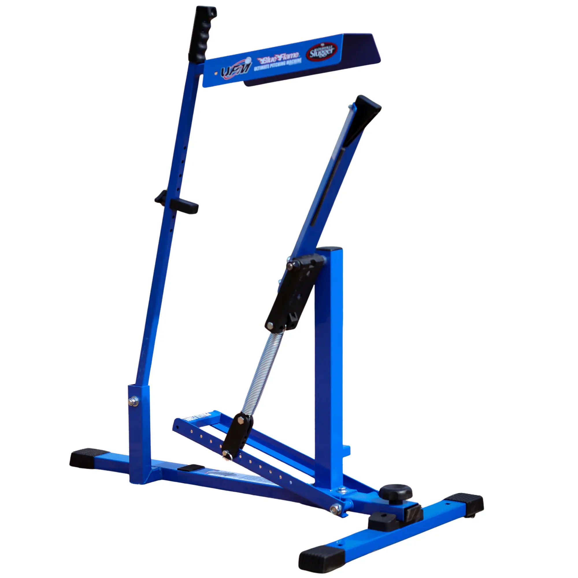 Louisville Slugger Blue Flame Pitching Machine — Manual, No Electricity | Baseball & Softball