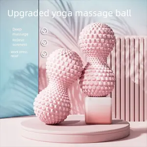 Peanut Ball Massage Ball Yoga Foot Plantar Fascia Ball Deep Muscle Relaxation Ball Health Care Body Care Tool Home Gym Equipment Women Holiday Gift