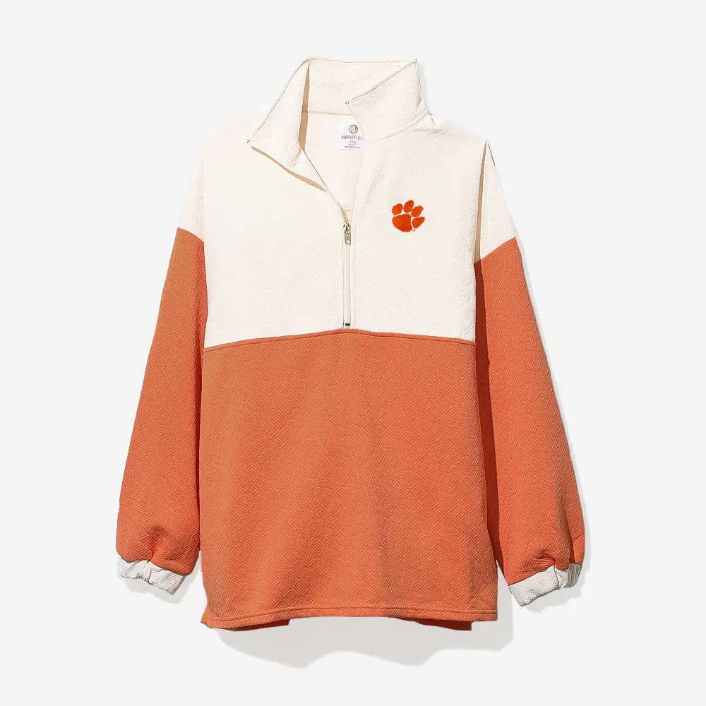 Clemson Tigers Quilted Pullover Tunic | Orange