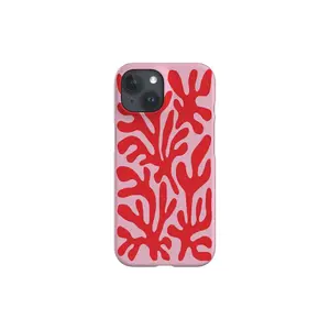 [New Product]Matisse Coral Reef Phone Case: Abstract Art, Pink Red