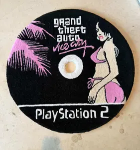 80s MIAMI BEACH DISC RUG