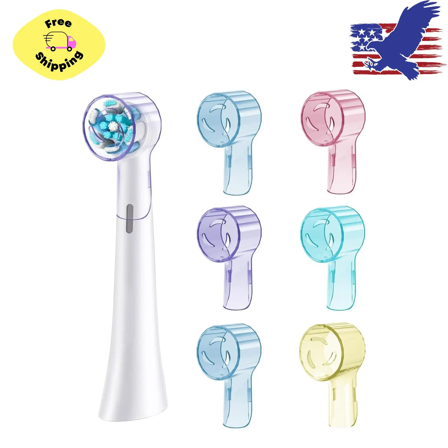 6 Pack Toothbrush Covers for Oral B iO Replacement Heads