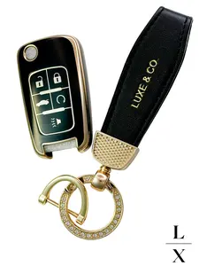 Luxe & Co. Chevrolet Key FOB Case Cover with matching keychain!! Ships from U.S. Super Fast Shipping!! CRL-A11J5