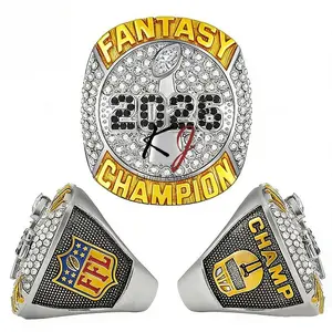 2026 New FFL Fantasy Man Football Championship Ring, Cross-border men's Champion ring
