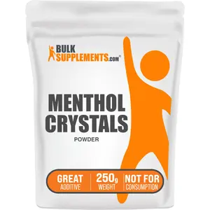 BulkSupplements - Menthol Crystals Powder - Additives - Anti-Inflammatory - Respiratory Relief - 250g