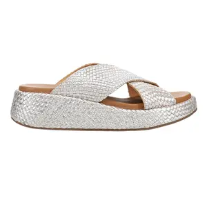 Seychelles Womens Key West Platform Casual Sandals Casual Mid Heel 2-3" - Silver