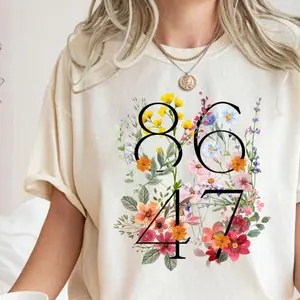 Retro 8647 Anti Trump Shirt, Democrat 8647 Shirt, Liberal Tshirt, Pro Immigration Tshirt, Anti ICE, Anti MAGA, Anti Republican Fascism Shirt