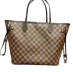 Pre-owned Louis Vuitton canvas Tote Bags neverfull mm size capacity