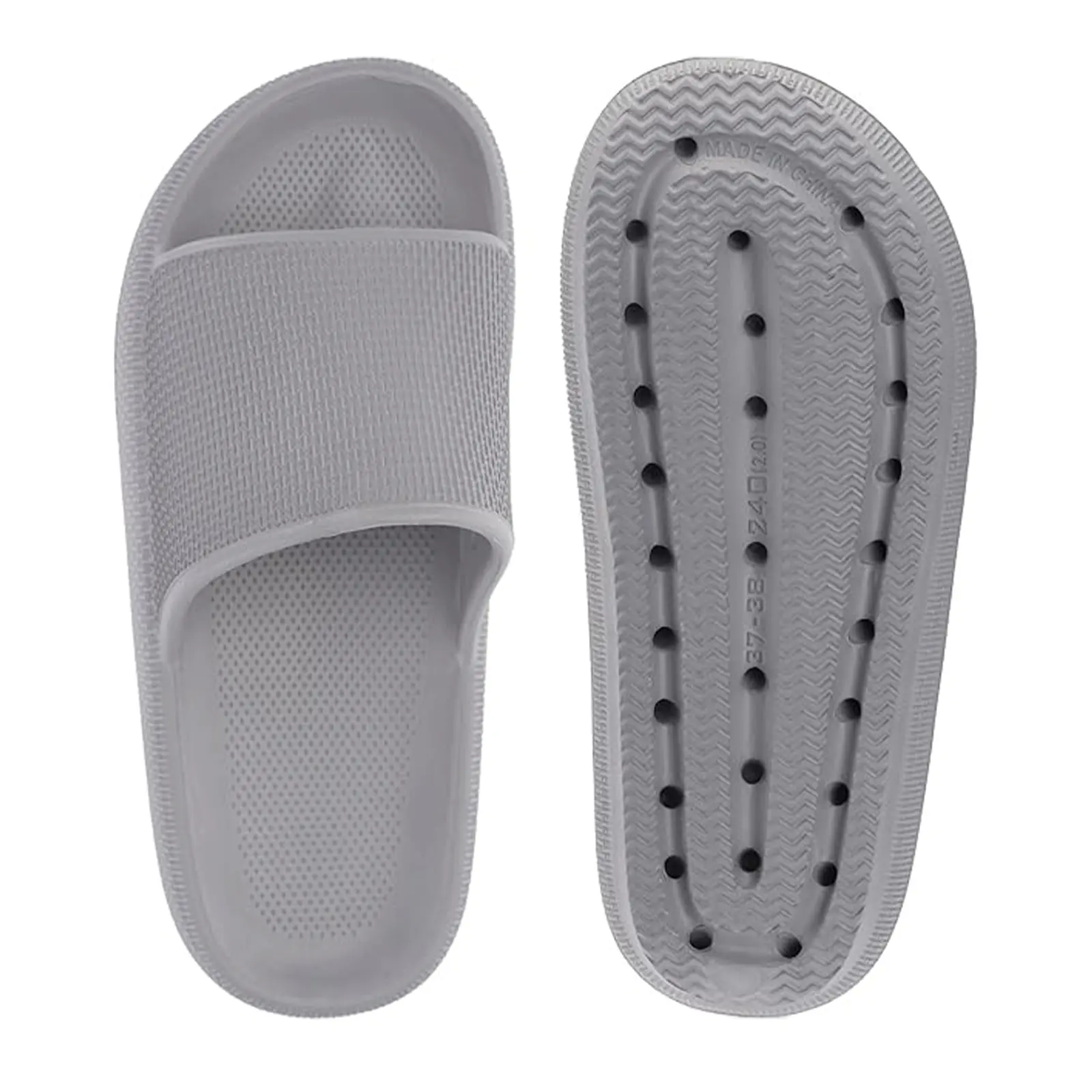 Women's Unisex Cloud Thick Sole Rubber Casual Slippers - Comfortable, Soft, Non-Slip, Waterproof, Stylish Daily Walking Shoe with Trendy Versatile Design