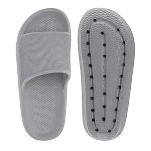 Cloud Thick Sole Slides for Women & Men - Comfortable Soft Non-Slip Waterproof Stylish Slides - Casual Daily Slippers | Cloud-Soft Feel, Trendy Design, Versatile Use Rubber Footwear Walking Shoes Flipflop