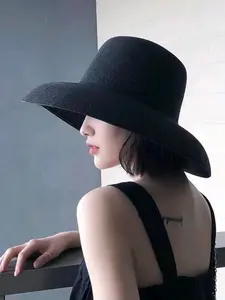 Women's Multifunctional Summer Sun Hat, Wide Brim Design, Perfect for Travel, Inspired by Audrey Hepburn, Ideal Beach Vacation Choice