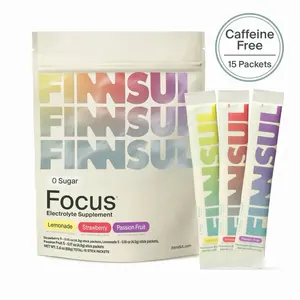 FINNSUL FOCUS 15 Packets Electrolyte Drink Mix with Cognizin, Magnesium, Biotin, Vitamin B for Hydration & Mental Clarity — Supports Memory, Concentration  — Sugar Free, Low Calorie