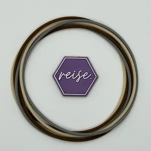 “He Is Risen” / Silicone Stacking Bracelets / Holiday Collection Stack / Multi-Colored