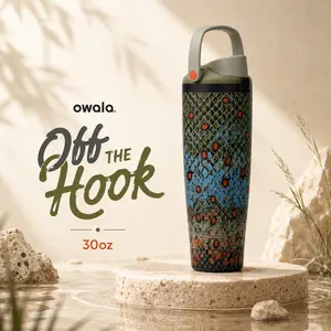 Owala Off The Hook 30oz FreeSip Sway Travel Tumbler – Leakproof Insulated Stainless Steel Water Bottle