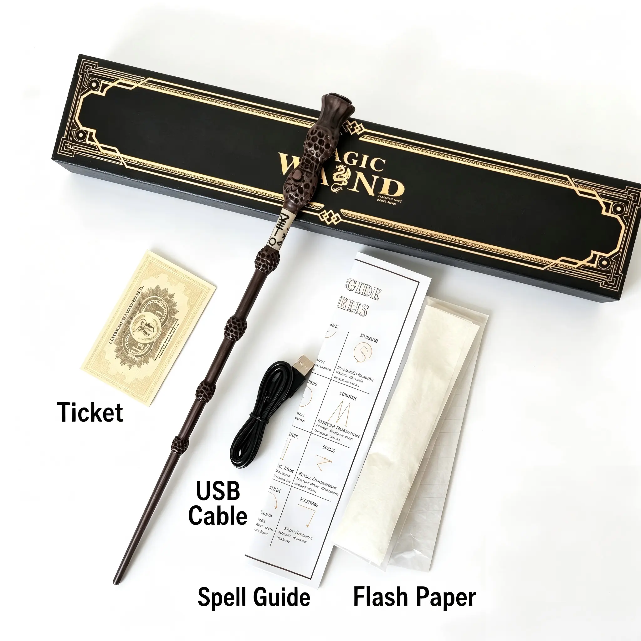 Handcrafted Resin Magic Wand Toy - Mystical Fantasy Wizard Prop, Exquisite Cosplay Costumes Accessory, Ideal Collectible Gift for Toys & Hobbies Enthusiasts, Perfect for Role Play Party Decoration