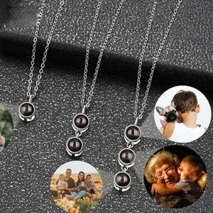 Personalized Projection Locket Necklace, Custom Photo Pendant, Picture Charm Keepsake, Pet Photo Necklace, Unique Custom Pendant Gift
