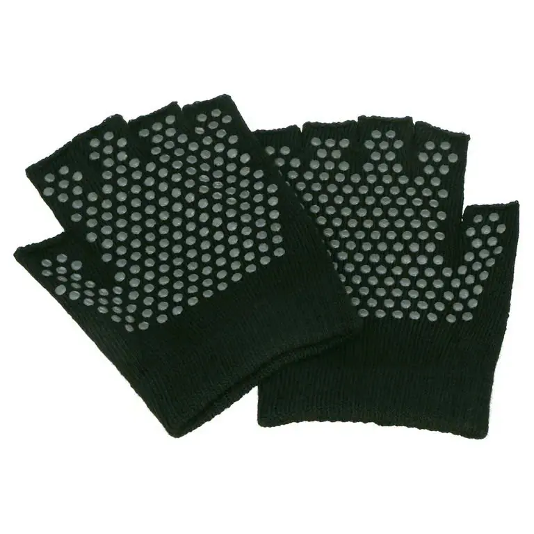 Grippy Yoga Gloves, Small/Medium, One-Size, Black