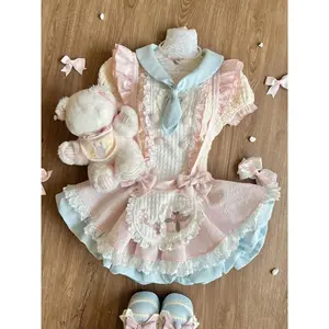 Japanese Kawaii 3 Piece Sets Lolita  Cardigan Coats + Mini Skirts + Corset Vest American Vintage Suits Autumn Even Party Chic