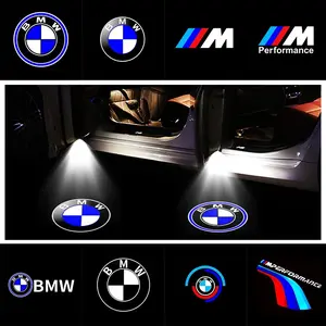 2/4 Piece Set Bmw Car Door Lights, High Brightness HD Welcome Projection Lamp, Personalized Atmosphere Light, Induction Sensor, Fits Multiple Models