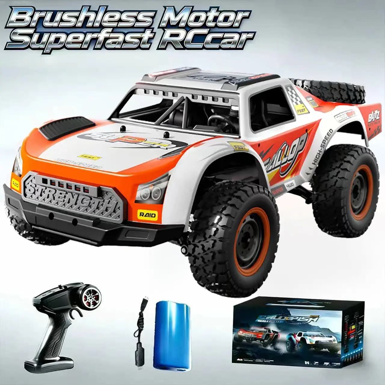 SCT Brushless RC Truck, 4WD All-Terrain RC Model Car, High Speed, Fast Acceleration, Easy Operation, Brushless Rc Trucks