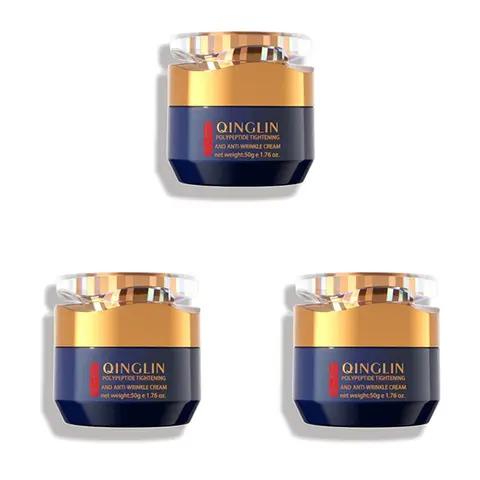 QINGLIN Anti-Aging Collagen Retinol Hyaluronic Acid Face & Neck Gel Cream - Hypoallergenic, Oil-Free, Firming, Dewy Skin, Daily Moisturizing Blend (Gel Cream Moisturizers & Mists, Anti-Wrinkle Hydrating) 1.76 fl oz (Buy 2 Get 1 Free)