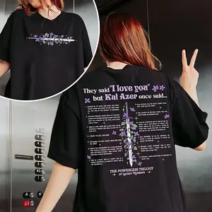 Kai Azer I Love You In Powerless Shirt, Kai Azer Powerless Shirt,  Book Lover Shirt, Powerless Shirt, Bookish Gift